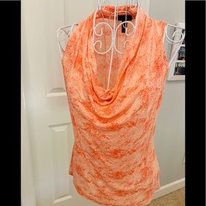 Sleeveless peach top